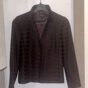 Akris | Jacket & Blazers | Mock neck Brown Wool Structured Evening coat | 10